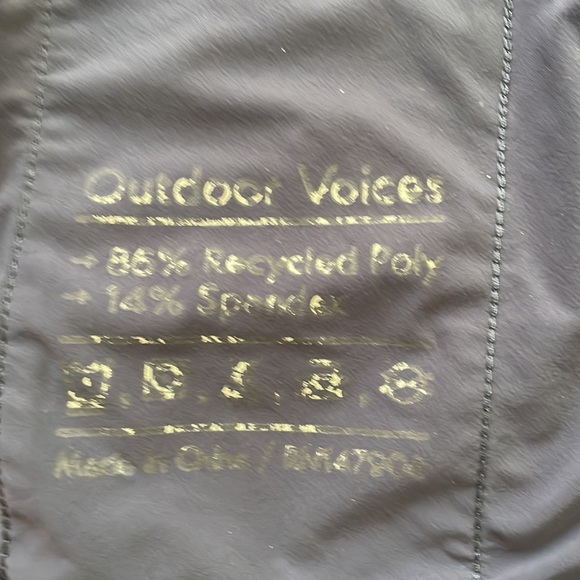 Outdoor Voices lightweight spandex jogging jacket, size M in blue/blue speckle. - Picture 6 of 7